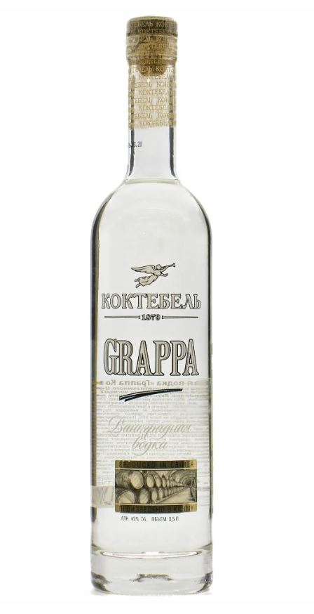 граппа коктебель виноградная водка 0,5 л (koktebel grappa) фото - магазин Krasnikov Wine