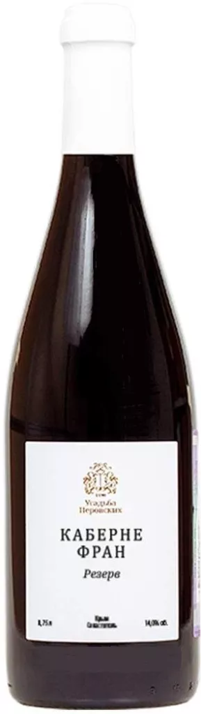 усадьба перовских каберне фран резерв вино сухое красное 0,75 л (usadba perovskih cabernet franc reserve) фото - магазин Krasnikov Wine
