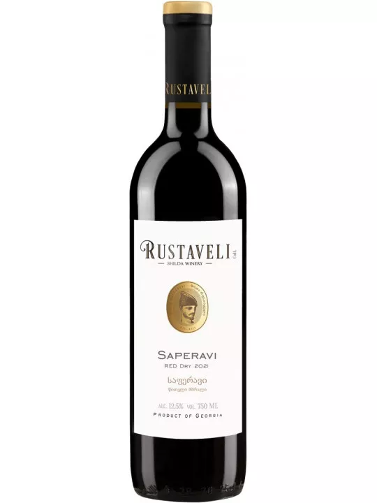 руставели саперави вино сухое красное (rustaveli saperavi) фото - магазин Krasnikov Wine