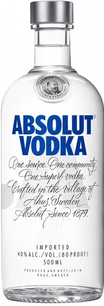 абсолют водка 0,5 л (absolut vodka) фото - магазин Krasnikov Wine
