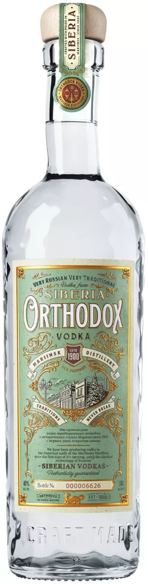 ортодокс водка 0,7 л (orthodox vodka) фото - магазин Krasnikov Wine