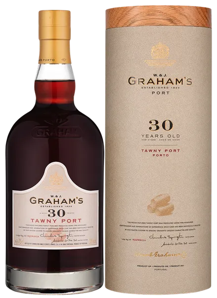 грэм'с эйджд 30 еарс тони вино ликерное (портвейн) в п/у 0,75 л (graham's 30 year old tawny port in tube) фото - магазин Krasnikov Wine