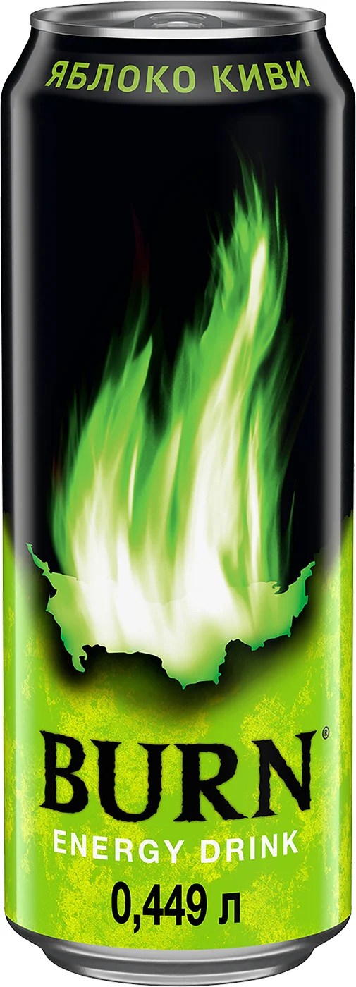 Берн Яблоко-Киви 0,449 л. банка (BURN Apple Kiwi Energy Drink in can 0.449 l.)
