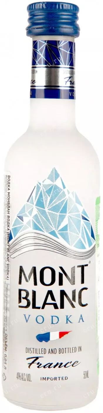 монблан водка (mont blanc vodka) 0,05л фото - магазин Krasnikov Wine