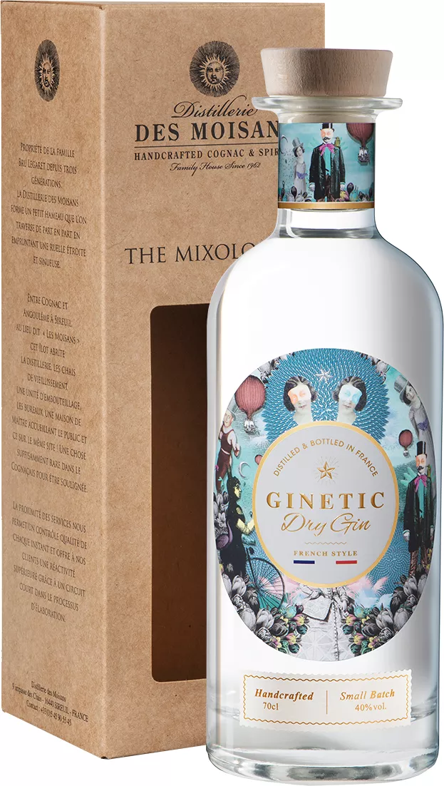 гинетик джин в п\у 0,7 л (ginetic dry gin in gift box) фото - магазин Krasnikov Wine