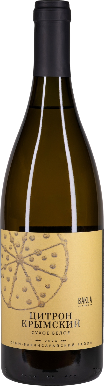 бакла цитрон крымский вино сухое белое 0,75 л (bakla vines citron) фото - магазин Krasnikov Wine