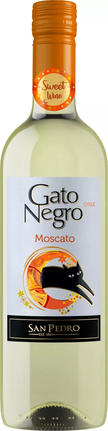 гато негро москато вино сладкое белое 0,75 л (gato negro moscato) фото - магазин Krasnikov Wine