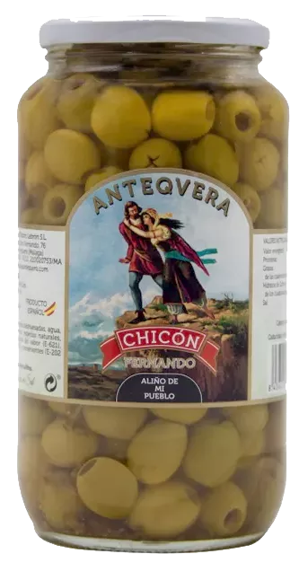 Асейтунас Алиньо Де Ми Пуэбло оливки зеленые без косточки 0,9 л.  