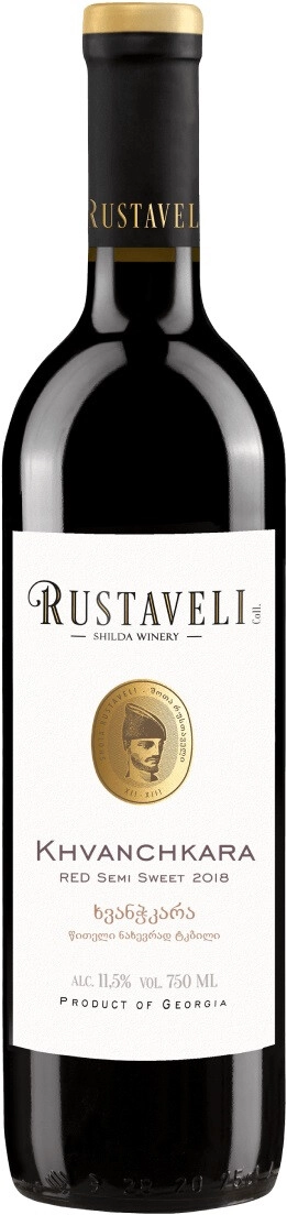 руставели хванчкара вино полусладкое красное 0,75 л (rustaveli khvanchkara) фото - магазин Krasnikov Wine