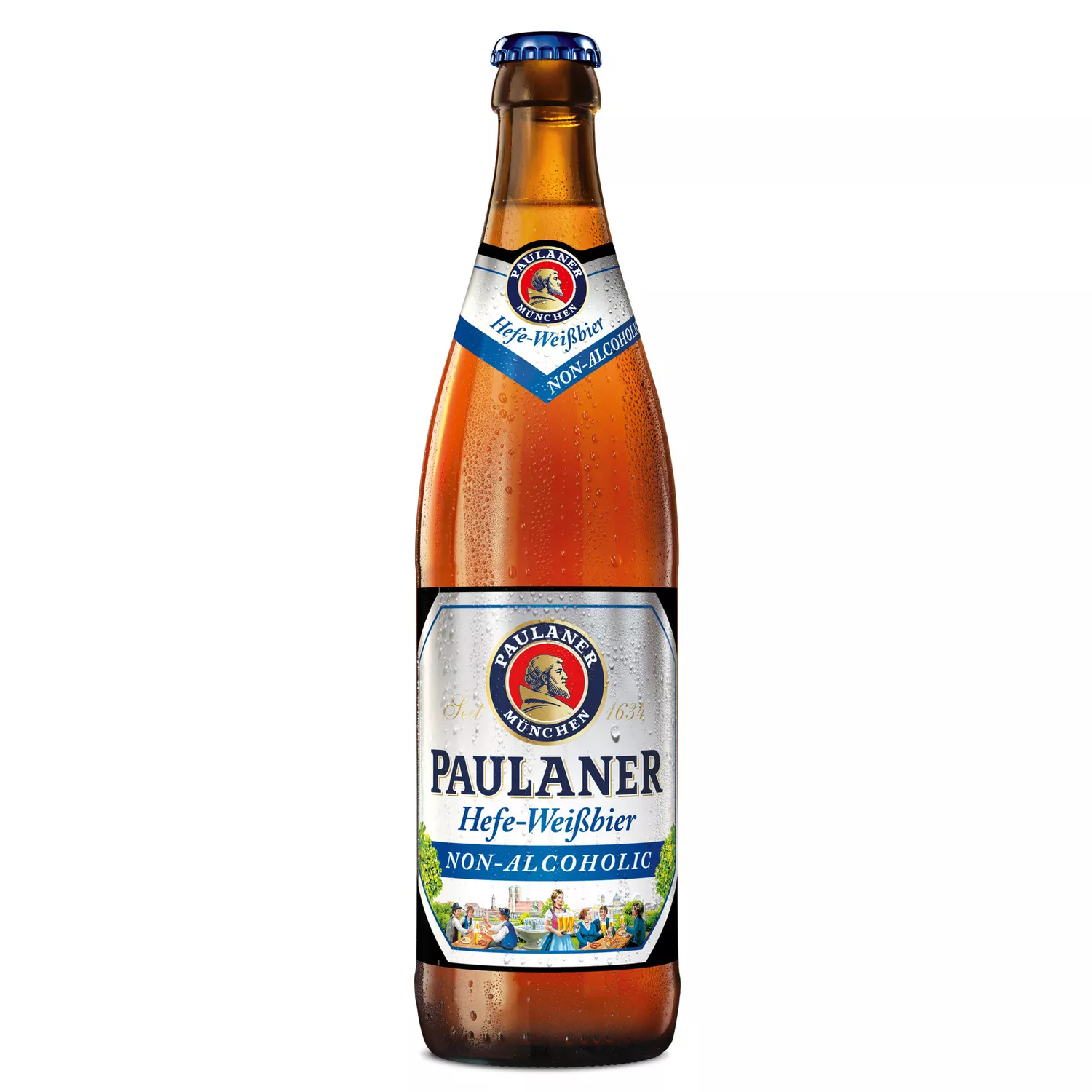 Пауланер Вайссбир пиво безалкогольное 0.5 л (Paulaner Hefe-Weissbier Non-Alcoholic)