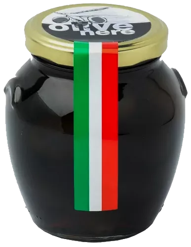 Cesoni Оливки черные гигантские с косточкой 290 гр.