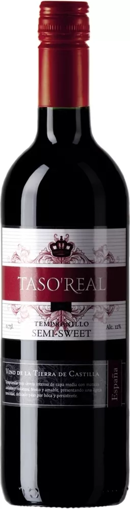 тасо реаль темпранильо вино полусладкое красное 0,75 л (taso real tempranillo semi-sweet) фото - магазин Krasnikov Wine