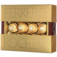 Фото Ферреро Роше хрустящие конфеты из молочного шоколада 125 гр. (Ferrero Rocher 125 gr.)