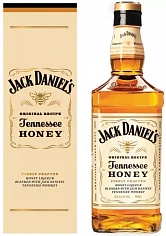 Фото Джек Дэниэлс Теннеси Хани Ликер в п/у 1 л (Jack Daniel's Tennessee Honey in gift box), 4 490 ₽
