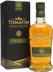 Фото Томатин 12 лет виски шотландский односолодовый в п\у 0,7 л (Tomatin Highland Single Malt Scotch Whisky 12 y.o in gift box)