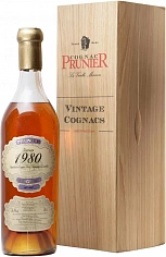 Фото Прунье Птит Шампань винтаж 1980 года коньяк в п/у 0,7 л (Prunier Petite Champagne 1980 in wooden box), 64 500 ₽