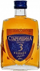 Фото Старейшина Трэвел 3 года коньяк 0,1л, 180 ₽