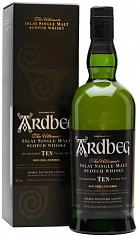 Фото Ардбег 10 лет виски в п/у 0,75 л (Ardbeg Islay Single Malt Scotch Whisky 10 y.o. in gift box)