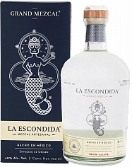 Фото Гранд Мескаль Ла Эскондида 100% Агава спиртной напиток в п\у (Grand Mezcal La Escondida gift box)